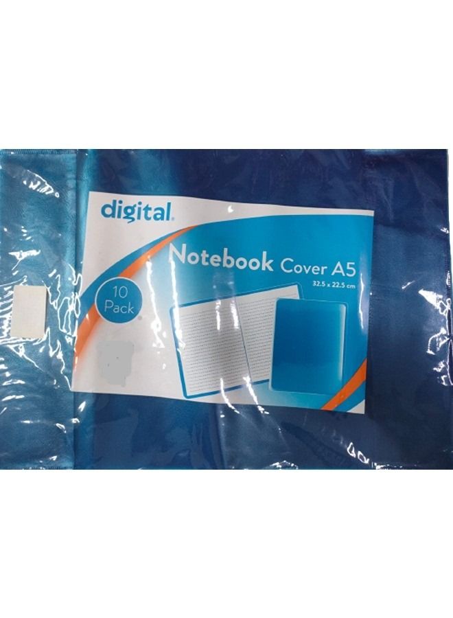 Notebook cover blue A5 digital - 10 PCs