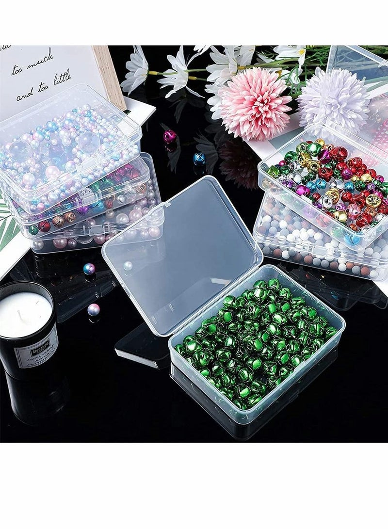 Mini Plastic Storage Containers Box for Collecting Small Items, Clear, 4.45x3.3x1.18in, 6 Pieces - Image 5