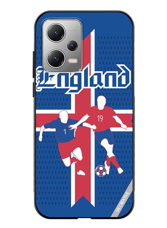 VR CREATIVE Protective Case Cover For Xiaomi Redmi Note 12 Sports Soccer Football England Design Multicolour - Image 1