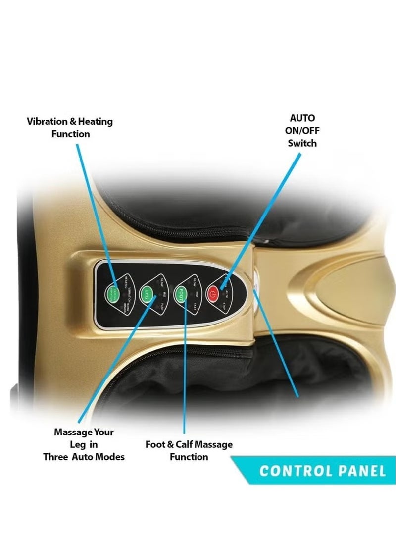 ALCOACH Foot Massager Leg Pressure Black Electric - Image 2