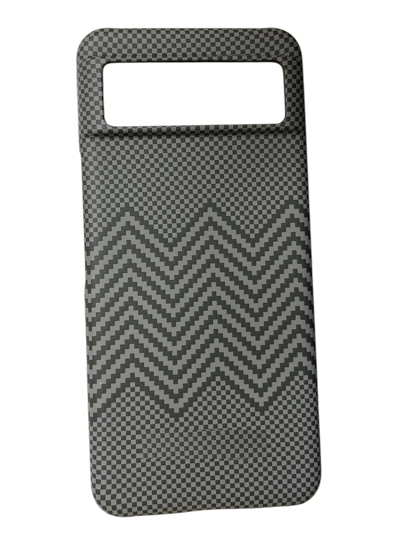 Generic - Carbon Fiber Pattern Phone Case for Google Pixel 8  , Chevron Design - Image 1