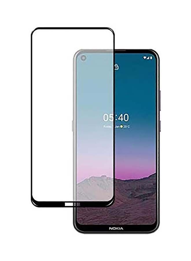 نيبمينينت لاصقة حماية للشاشة 9D من الزجاج المقوى بتغطية كاملة منحنية ومقاومة ممتازة للخدش بلمسة خماسية الأبعاد لهاتف نوكيا 5.4 لون أسود. - Image 1