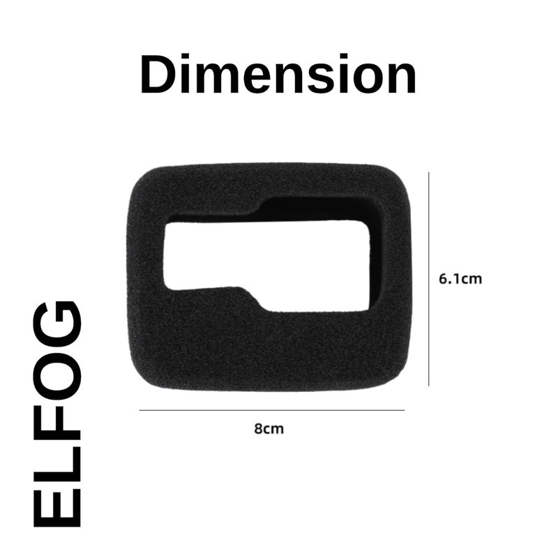 ELFOG Compatiable for Insta360 Ace Pro Sponge Foam Windshield Housing Case (Black) - Image 5