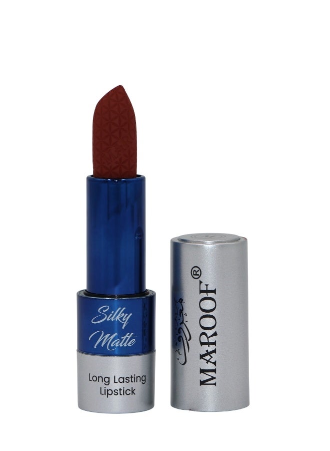 MAROOF Silky Matte Long Lasting Lipstick 3.8g, 14 Brown Delight - Image 4