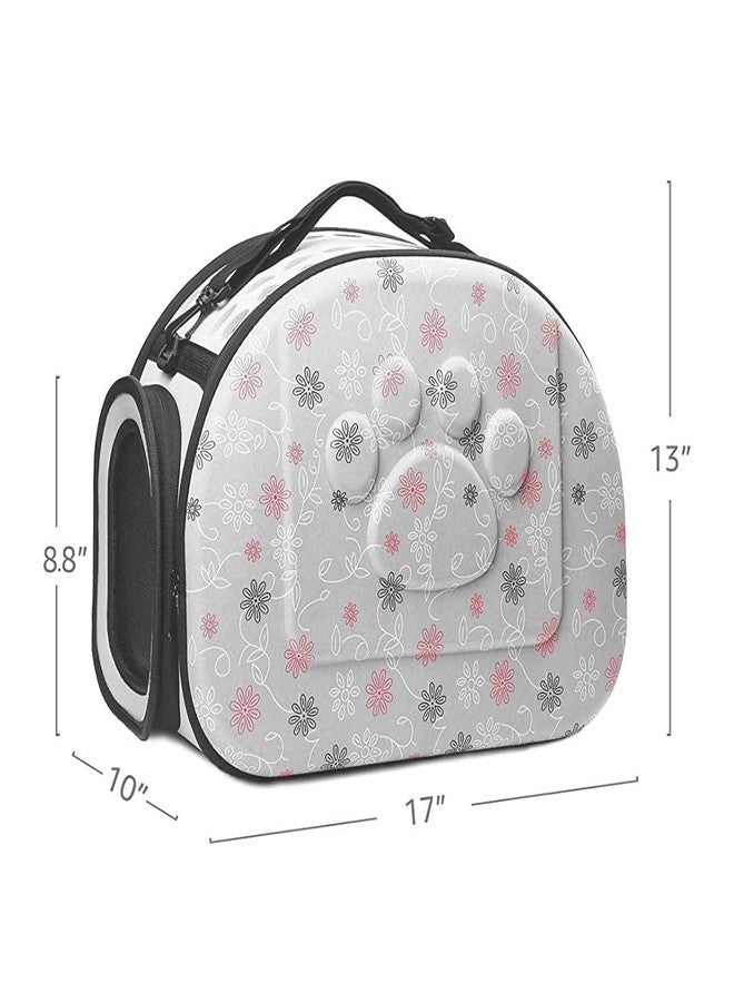 Petlicious & More® Portable Foldable (Grey) Pet Carry Bag Travel Shoulder Puppy Cat Outdoor Carrier Soft EVA Breathable Handbag (17 x 13 Inches) Pet Carrier - Image 3
