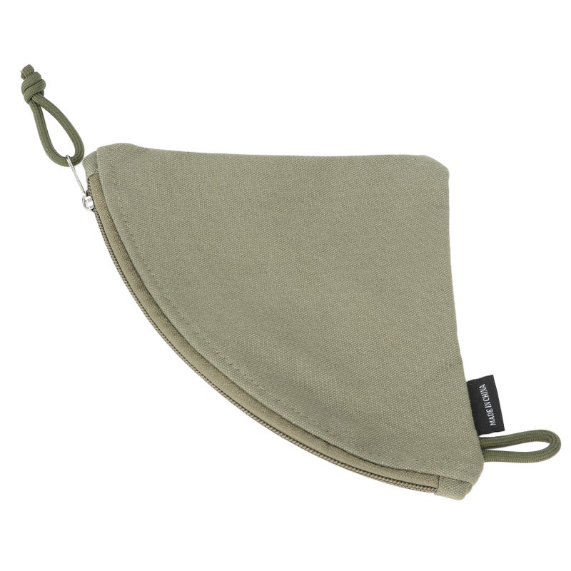 Coffee Filter Holder Canvas Waterproof Reusable Coffee Conical Filter Paper Storage Bag for Travel Picnic - Image 2