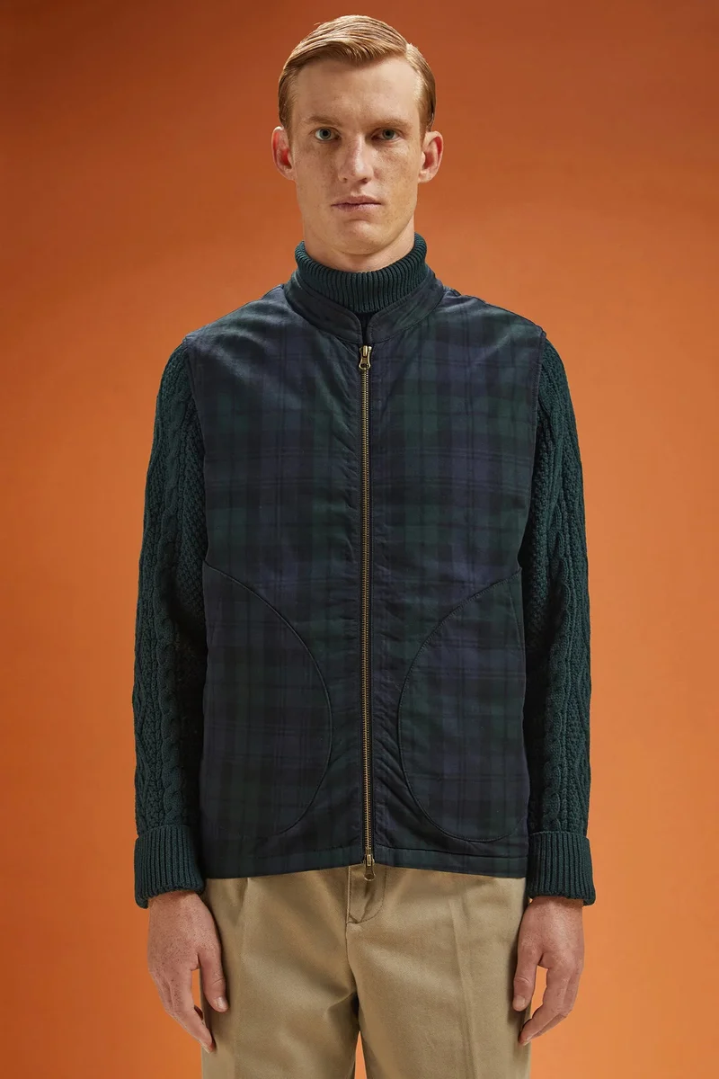 Men's lightly padded gilet - DK Blue