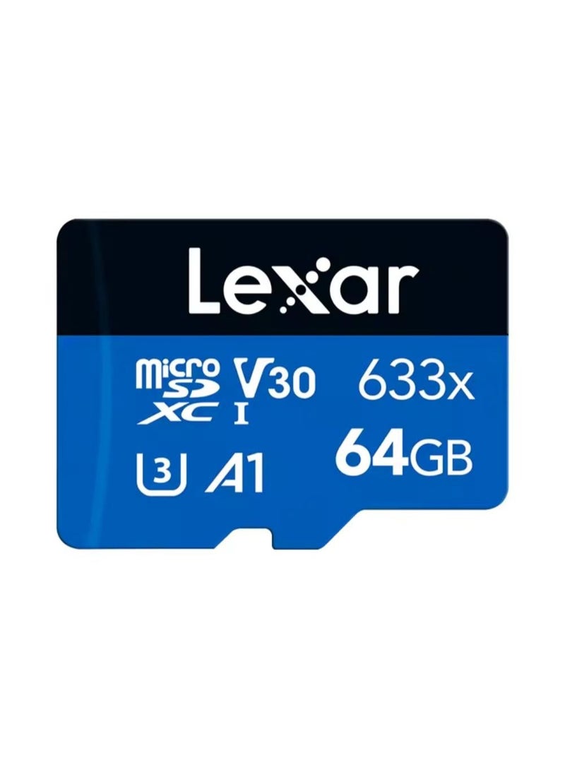 ليكسار ذاكرة تخزين Lexar 64  جيجابايت - تعمل مع كاميرات الداش كام