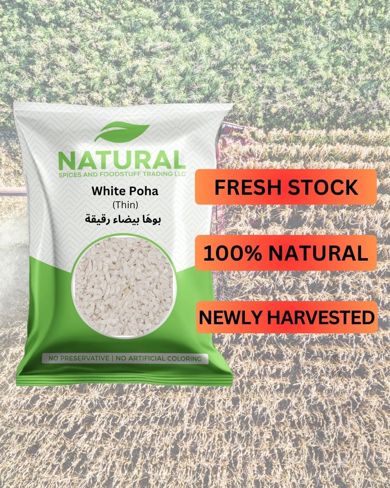 NATURAL SPICES AND FOODSTUFF Poha White Thin (Bundle)450gx2 - Image 4