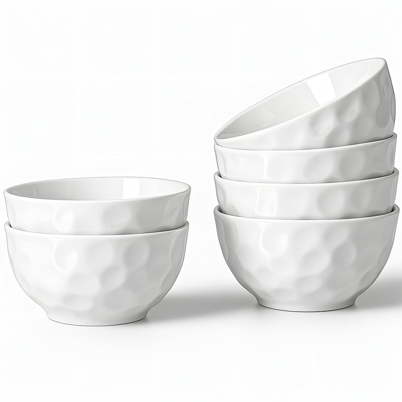 HOMBENE DINNERWARE NOT ONLY FOR DINNER HOMBENE Porcelain Soup Bowls, 4.5 Inch Ice Cream Bowl, Kitchen Bowl Set, Fruit Bowls, Microwave and Dishwasher Safe, Set of 6 - Image 1