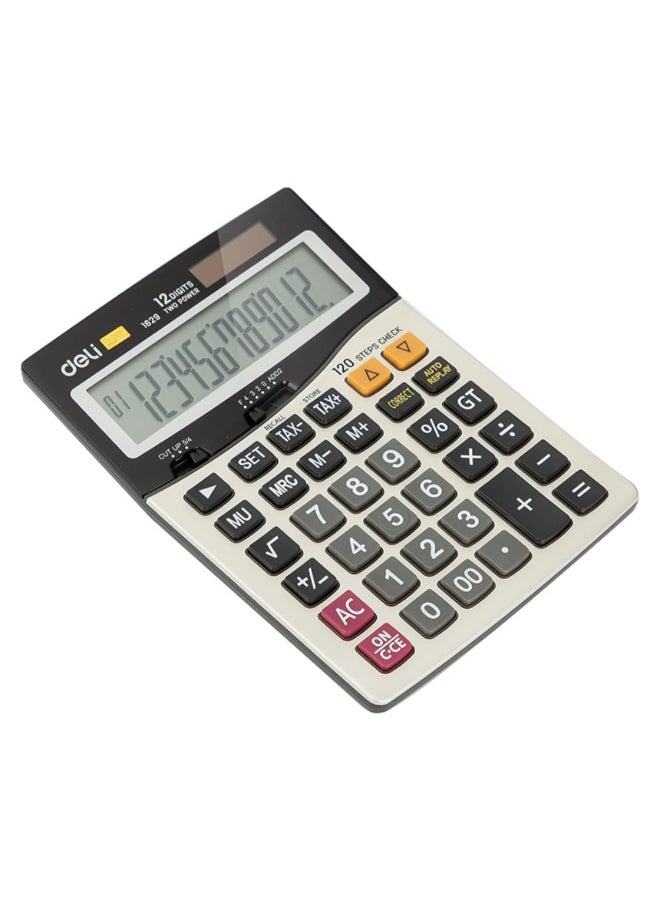 ديلي آلة حاسبة مكتبية 12 رقم مزدوجة الطاقة بوظيفة حساب الضرائب ألوان متعددة 3.8 × 13.7 × 19 سم 146370 - Image 4