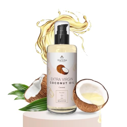 The Tribe Concepts Extra Virgin Coconut Oil, All Natural Moisturizer, Face Cream, Body & Hair Massage Oil, 100% Chemical Free & Natural - 200 ml - Image 1