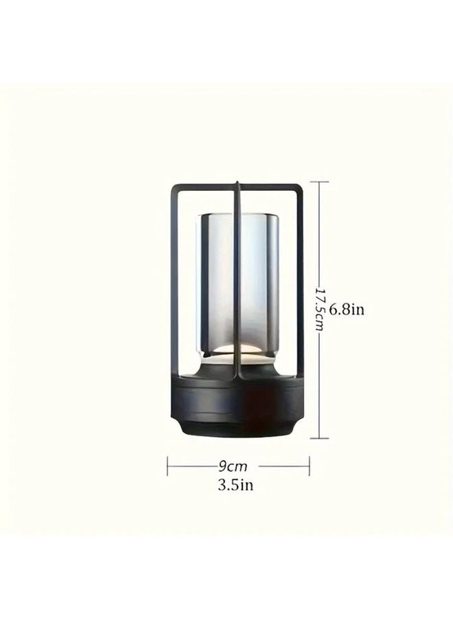 مصبح طاولة بلوري قابل للشحن 2000 مللي أمبير LED يعمل باللمس مع تخفيف الإضاءة للداخل والخارج - Image 4