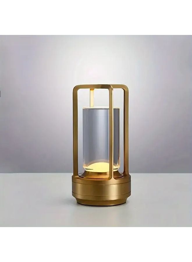 مصبح طاولة بلوري قابل للشحن 2000 مللي أمبير LED يعمل باللمس مع تخفيف الإضاءة للداخل والخارج - Image 1