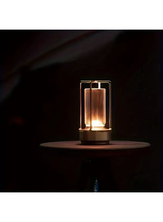 مصبح طاولة بلوري قابل للشحن 2000 مللي أمبير LED يعمل باللمس مع تخفيف الإضاءة للداخل والخارج - Image 2