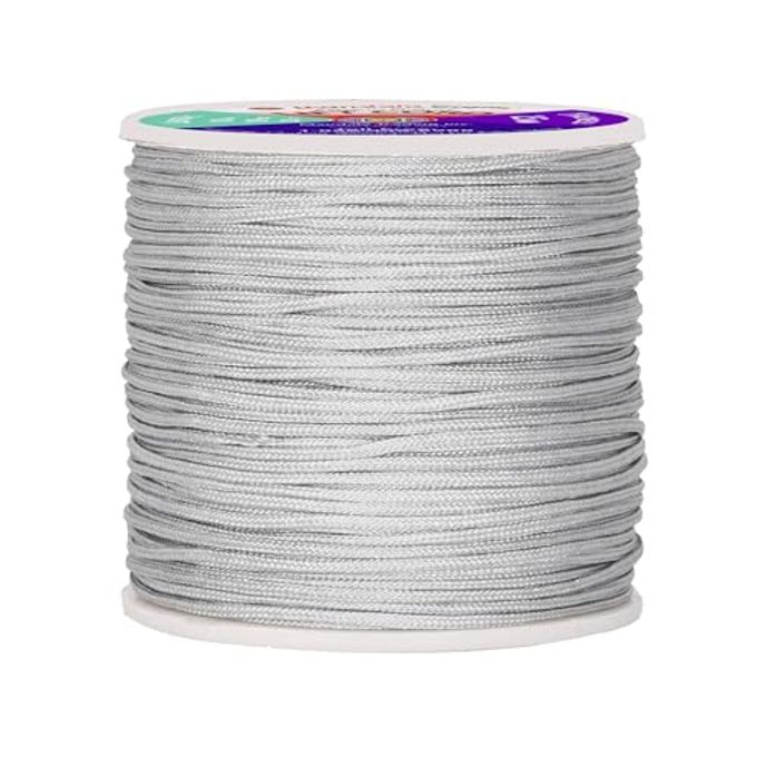 15MM GRAY BLIND STRINGS LIFT SHADE CORD 109 YARDS BRAIDED NYLON CORD FOR ROMAN SHADES CURTAIN STRING AND BLINDS REPAIR OR REPLACEMENT