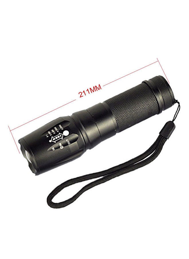 NIBEMINENT 5-Mode Zooming LED Flashlight Black 21x6x3cm  - Image 3