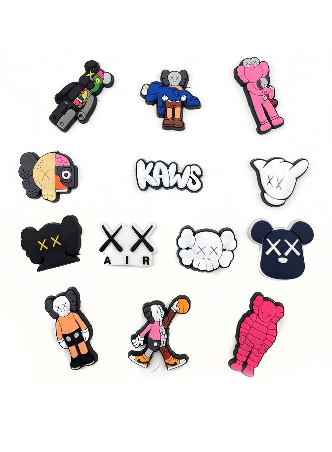 18 Pcs Crocs Shoe Decoration Charms, Trendy Series Charms Shoes Charm for Crocs Hole Hole Shoe, for Kids Boys Girls Men Women Party Favor - Image 4