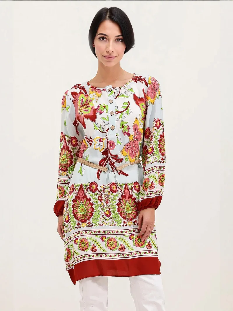 BIG DART BDART Flowering Mini Dress with Bow