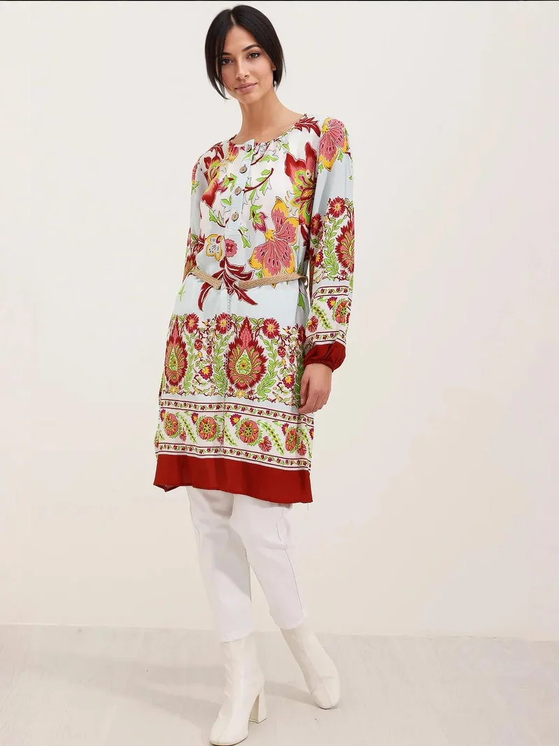 BIG DART BDART Flowering Mini Dress with Bow