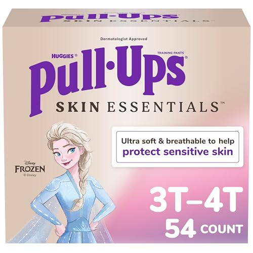 Pull-Ups Girls' Skin Essentials Potty Training Pants, Training Underwear, 3T-4T (32-40 lbs), 54 Ct - Image 1