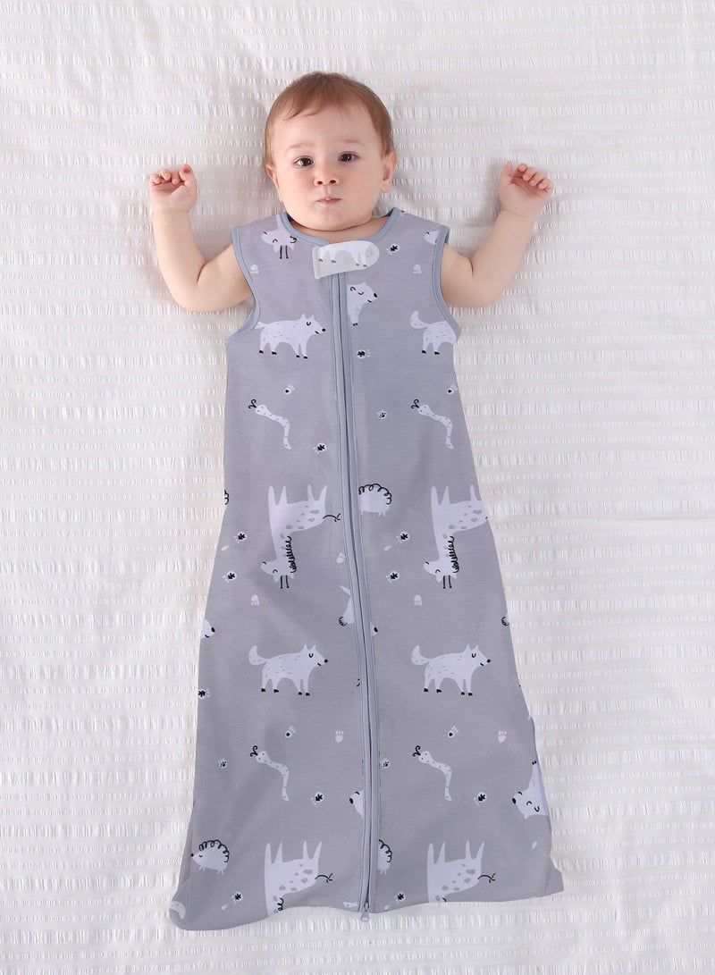 Miracle Baby Summer Baby Sleeping Bag 100% Cotton Sleeveless Zipper Baby Sleep Sack Swaddle Wrap Blanket - Image 5