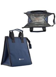 Shopoflux SHOPOFLUX Lunch Bag for Men and Women, Insulated Tiffin Bags for Office, College, School (Blue)  - Image 1