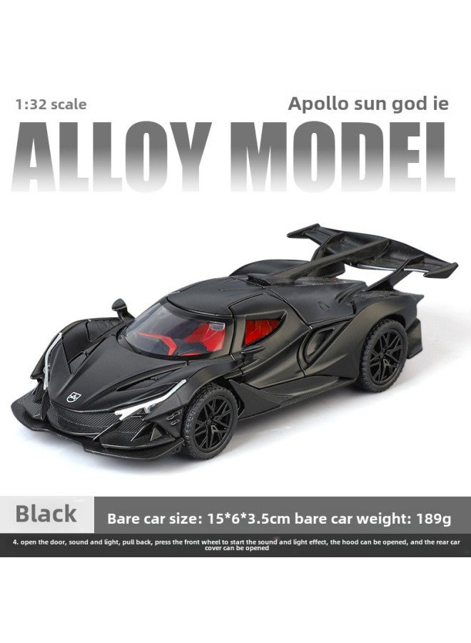 Polo Sun Sports Car 1:32 Alloy Simulation Car Model Acousto-optic Huili Children's Collection Ornaments Chenghai Toys-Color:Ah Apollo Ie Black - Image 1