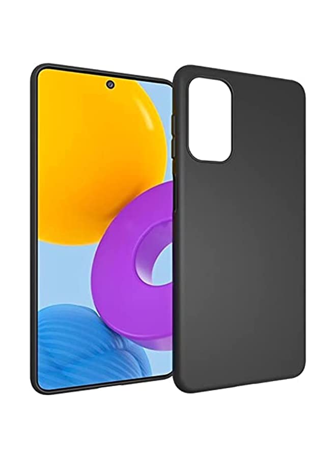 vesus حافظة لهاتف سامسونج جالاكسي M52 5G غلاف أسود نحيف لظهر TPU الناعم غلاف سيليكون مرن أسود غير لامع لهاتف سامسونج جالاكسي M52 5G