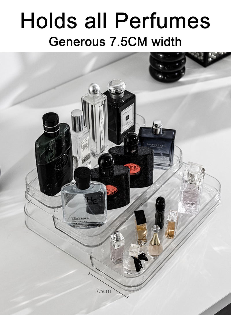 Multi-Function Clear Acrylic Three-Tier Display Stand, Doll Display Rack, Perfume, Cosmetics, Skincare, and Spice Organizer, Kitchen and Bathroom Countertop Storage - Image 5