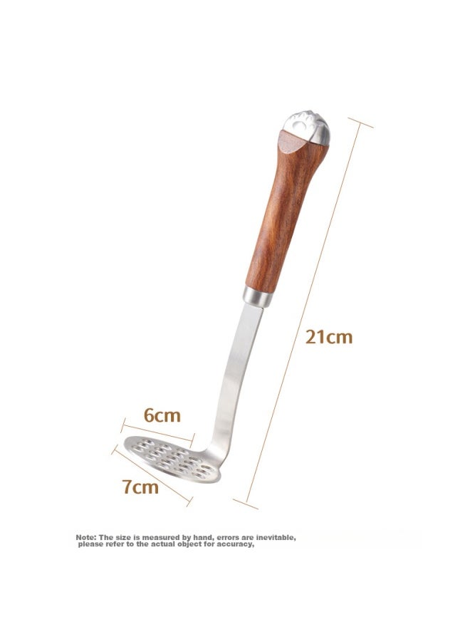 Bai Jie Baijie 304 Stainless Steel Potato Masher, Multi-functional Food Processor, Baby Food Supplement Tool, Pressing And Grinding Device  - Image 1