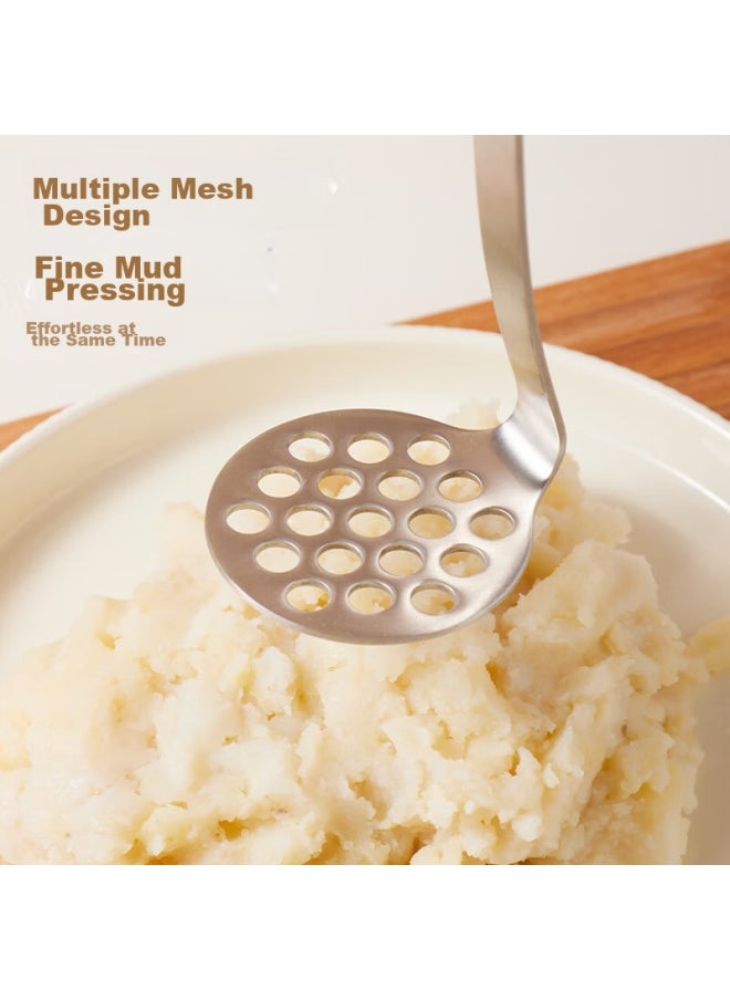 Bai Jie Baijie 304 Stainless Steel Potato Masher, Multi-functional Food Processor, Baby Food Supplement Tool, Pressing And Grinding Device  - Image 4