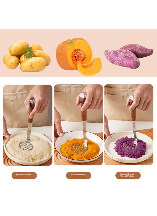 Bai Jie Baijie 304 Stainless Steel Potato Masher, Multi-functional Food Processor, Baby Food Supplement Tool, Pressing And Grinding Device  - Image 5