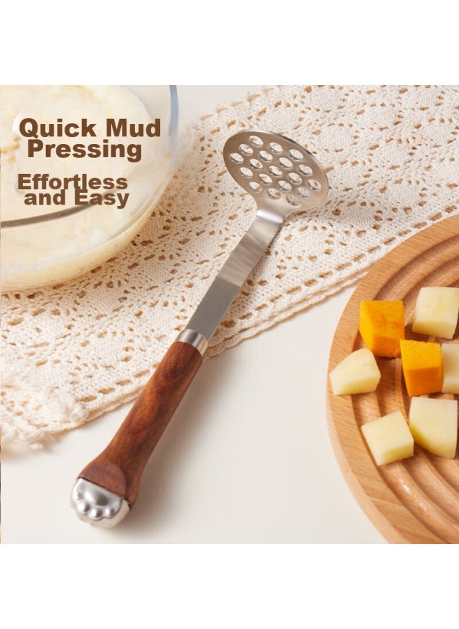 Bai Jie Baijie 304 Stainless Steel Potato Masher, Multi-functional Food Processor, Baby Food Supplement Tool, Pressing And Grinding Device  - Image 2