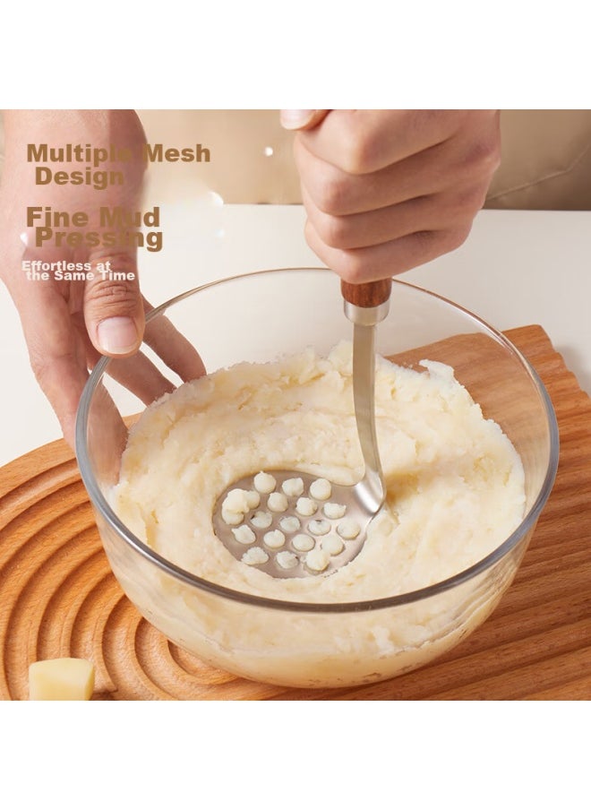 Bai Jie Baijie 304 Stainless Steel Potato Masher, Multi-functional Food Processor, Baby Food Supplement Tool, Pressing And Grinding Device  - Image 3