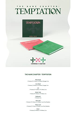 Bighit TOMORROW X TOGETHER TXT - THE NAME CHAPTER : TEMPTATION Album (Nightmare ver.) - Image 2