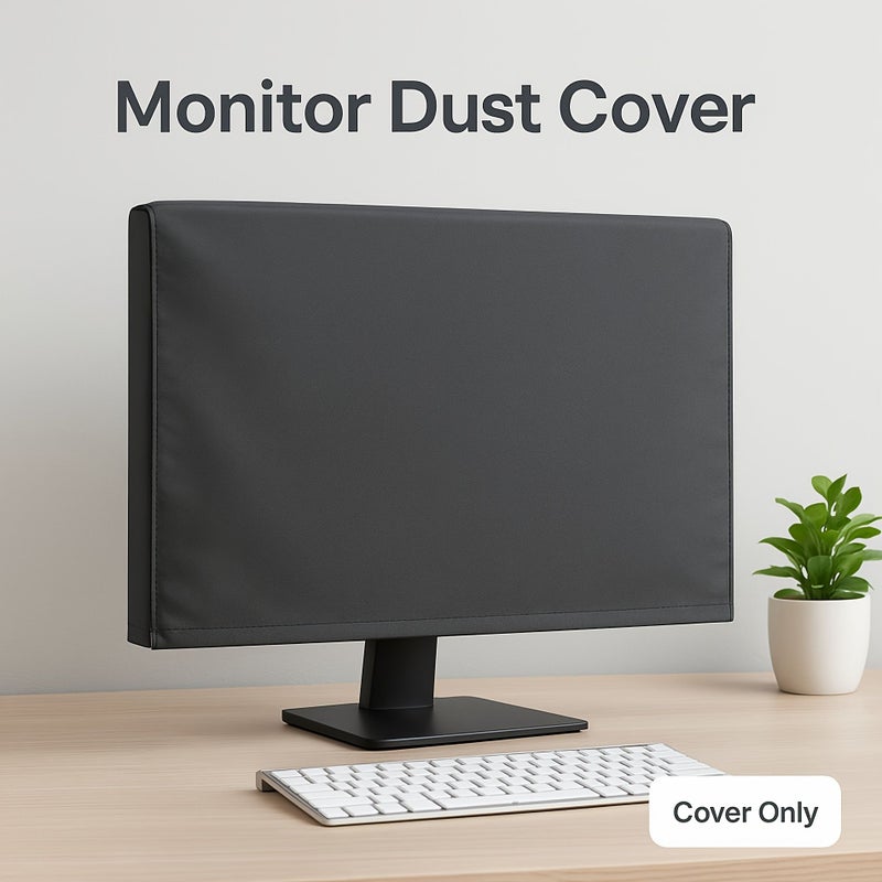Black Elastic Computer Monitor Cover 24-32 Inch Anti Scratch Dustproof - Image 1
