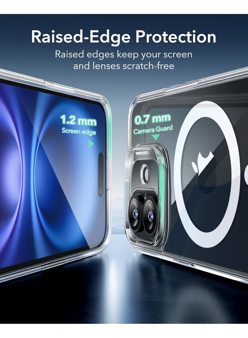 أنيوغرو متوافق مع غطاء Apple iPhone 16،  دعم MagSafe المغناطيسي، غطاء iPhone 16 شفاف مع زر كاميرا مستقل، حماية من السقوط بمستوى عسكري - شفاف - Image 5