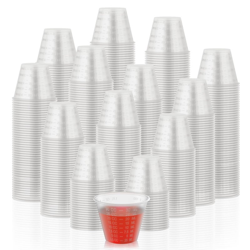 Lilymicky 1000 Count 1 oz Disposable Medicine Cups, 1 oz Plastic Med Cups For Mixed Pills, Medication Measuring, Resin Mixing - Image 1