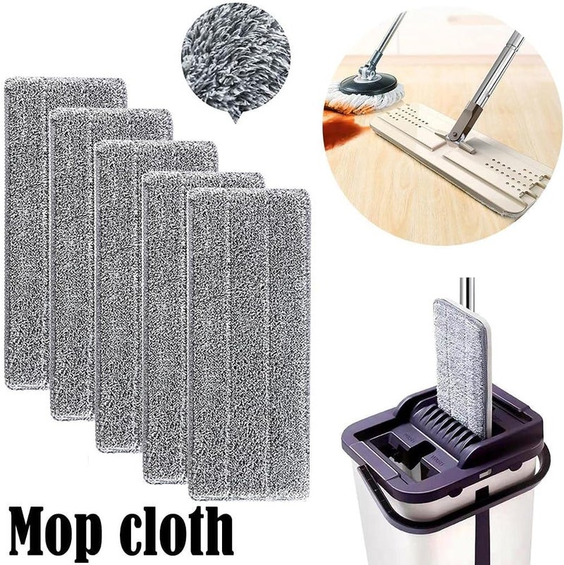 klarako Microfiber Mop Pads Mop Head Replacement Machine Washable, Reusable Floor Cleaning Pads Easy Removable Mop Pads Compatible with Any Microfiber Flat Mop (1xSmall) - Image 4