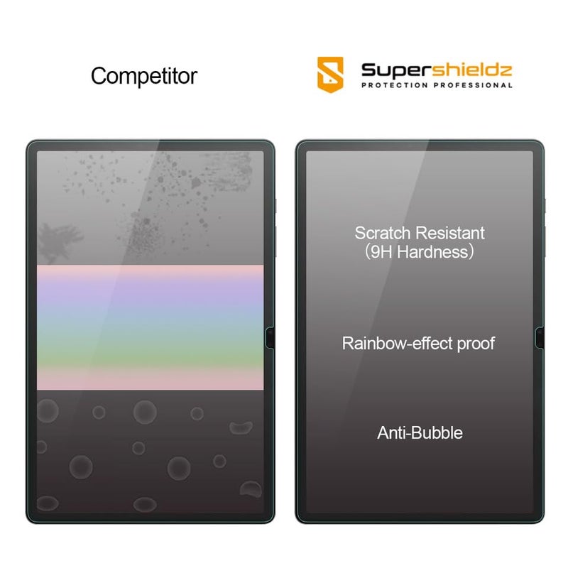 Supershieldz (2 Pack) Designed for Samsung Galaxy Tab S10 Plus / S9 Plus (12.4 inch) / Tab S9 FE Plus (12.4 inch) Screen Protector, (Tempered Glass) Anti Scratch, Bubble Free - Image 2