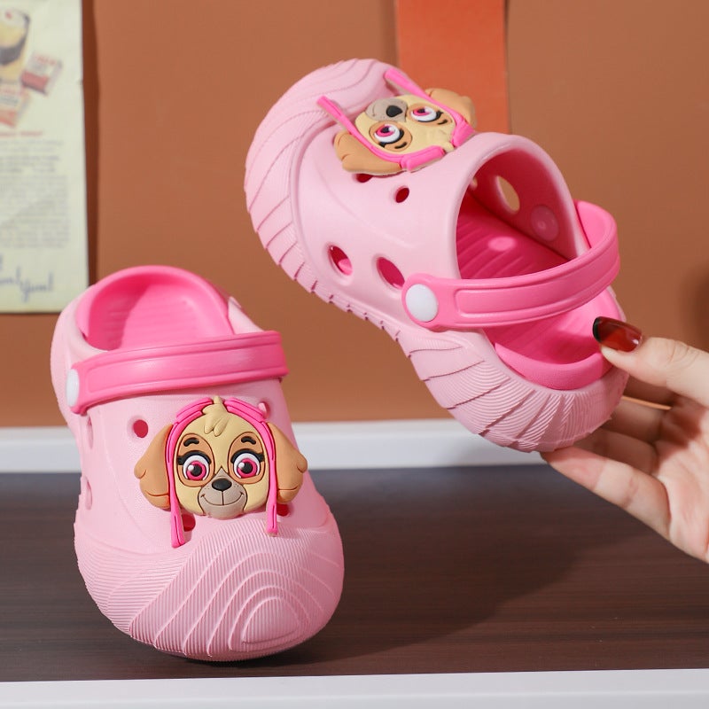 Paw Patrol New Cartoon Children'S Croc Shoes Soft Sole Odorless Children'S Slippers Infant Baotou Baby Slippers Summer - Image 5