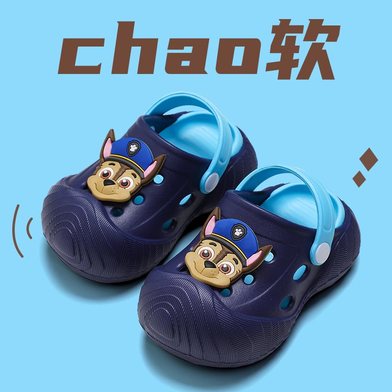Paw Patrol New Cartoon Children'S Croc Shoes Soft Sole Odorless Children'S Slippers Infant Baotou Baby Slippers Summer - Image 1