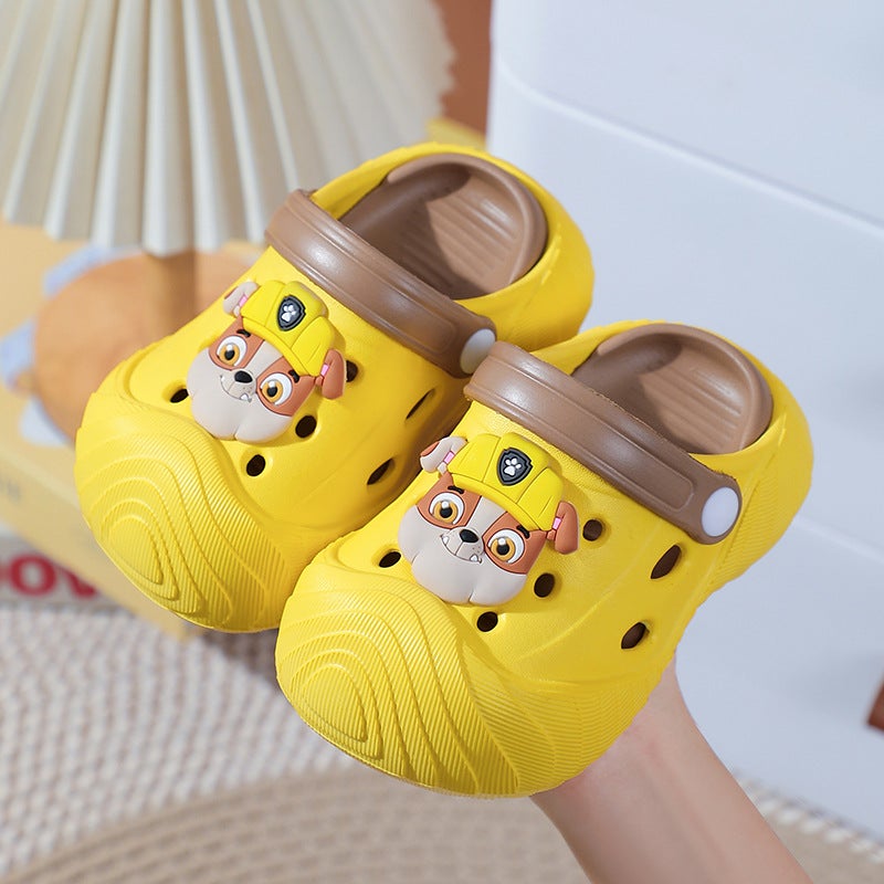 Paw Patrol New Cartoon Children'S Croc Shoes Soft Sole Odorless Children'S Slippers Infant Baotou Baby Slippers Summer - Image 4