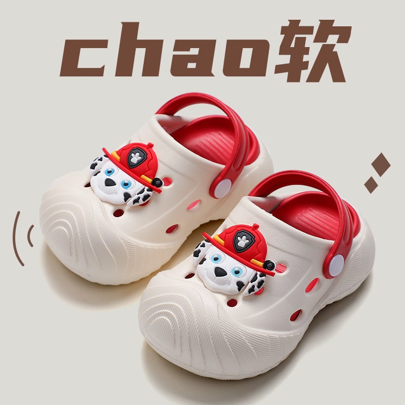 Paw Patrol New Cartoon Children'S Croc Shoes Soft Sole Odorless Children'S Slippers Infant Baotou Baby Slippers Summer - Image 2
