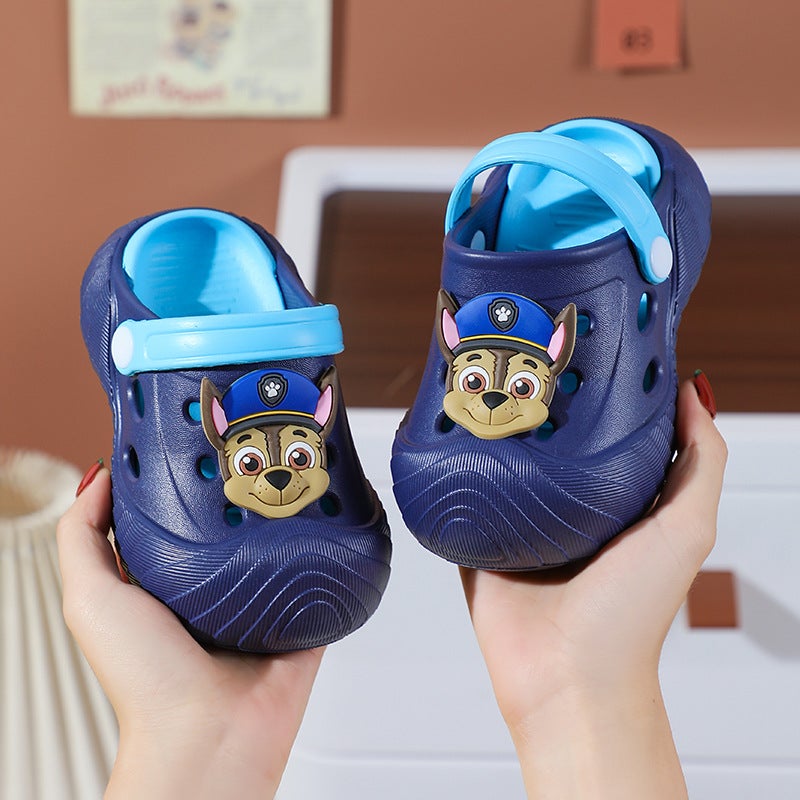 Paw Patrol New Cartoon Children'S Croc Shoes Soft Sole Odorless Children'S Slippers Infant Baotou Baby Slippers Summer - Image 3