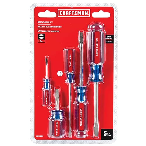 CRAFTSMAN Screwdriver Set SlottedFlat Head 5Piece CMHT65032 - Image 3