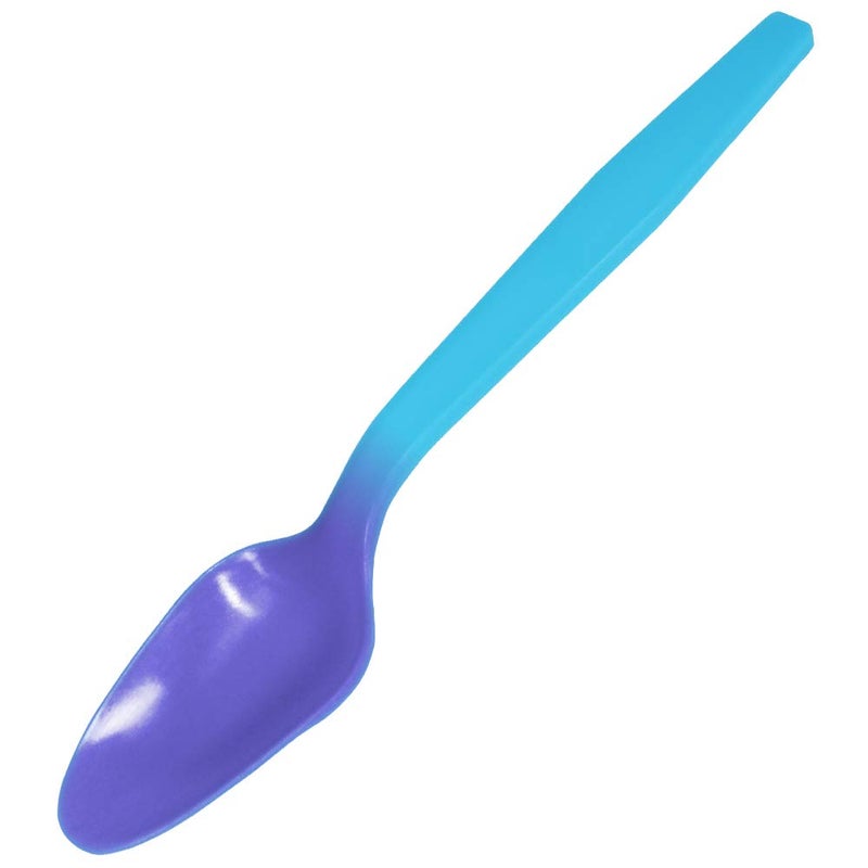 AAkron Color Changing Reusable Mood Spoon, Set of 24, Assorted Colors, BPA Free, reacts to cold food temperatures and changes color - perfect for ice cream - MADE IN USA - Image 2