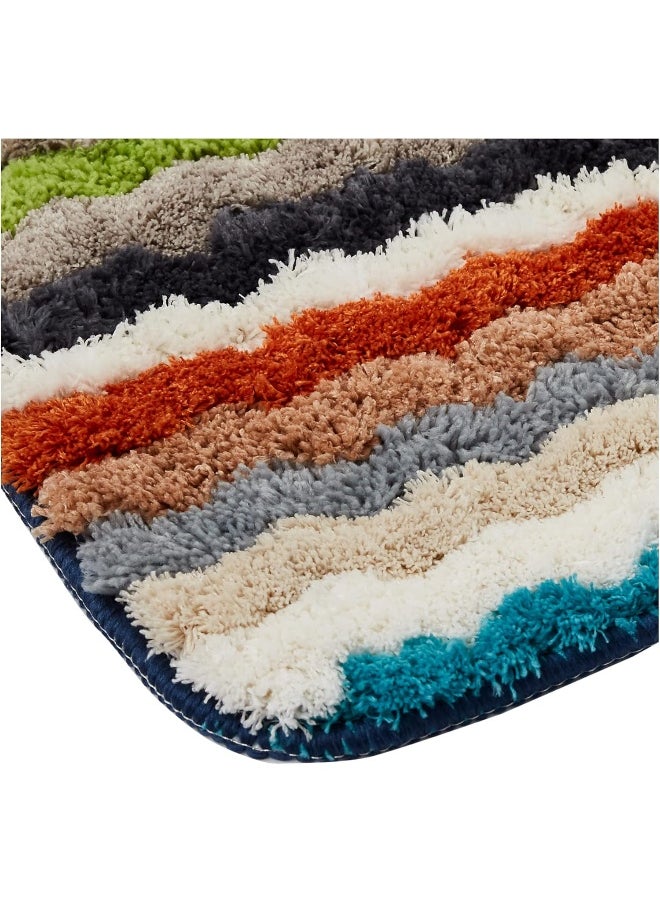 ALSAQER Alsaqer Bath Mat | Door Mat Non-Slip Bath Rug Water Absorbent Bath Mat Premium Floor Rug Cozy Machine Washable Soft and Comfortable Carpet for Bathroom Floors  - Image 3