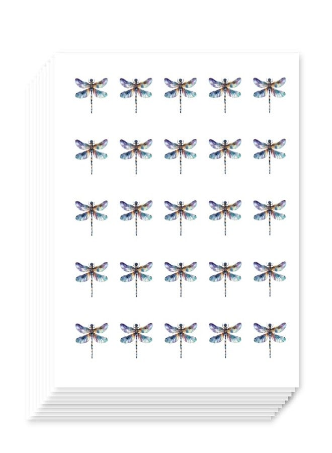 AHANDMAKER 500Pcs Dragonfly Planner Stickers, 0.5In Self-Adhesive Scrapbook Paper Insect Stickers Decals for Scrapbooking Planner Calendar DIY Crafts Album Party Decor Gift Bag Seal - Image 1